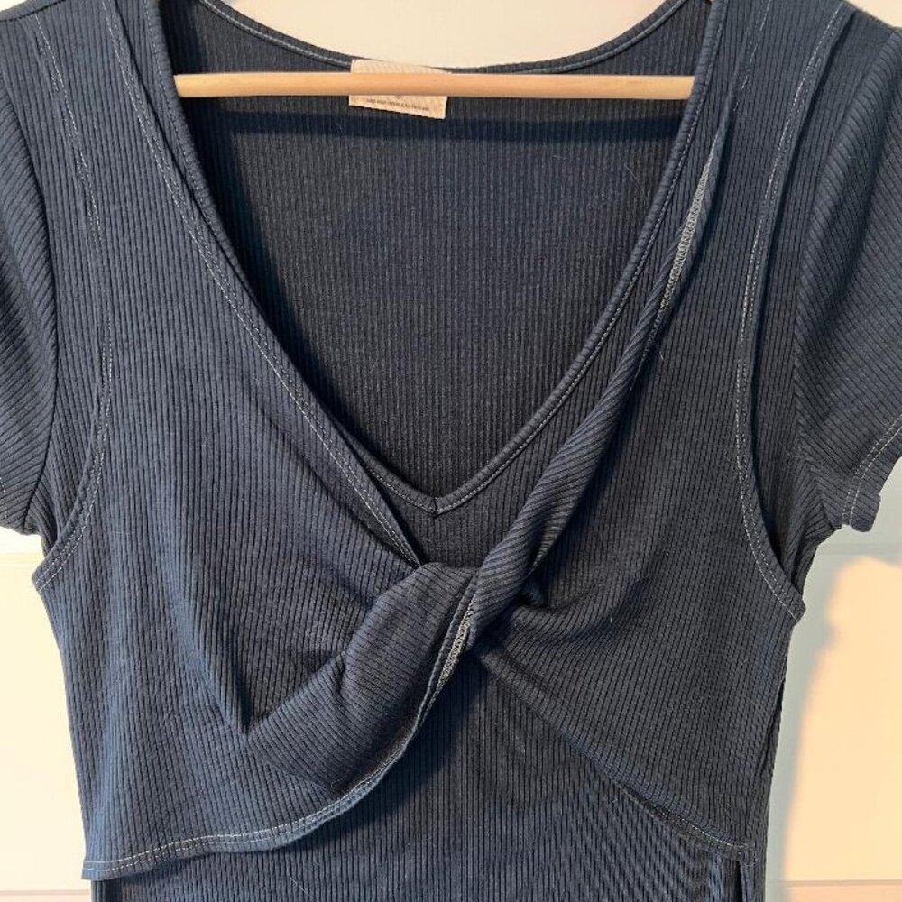 t.la Navy Short Sleeve Dress